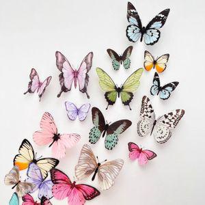 인테리어소품 3D 입체 PVC 나비 벽 장식 포인트 DIY 벽지 접착식 세트