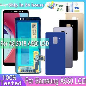 삼성 갤럭시 A8 2018 A530 LCD 터치 스크린 디지타이저 디스플레이 용 5.6 ''TFT 화면
