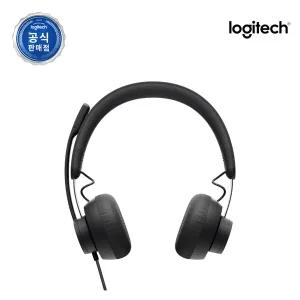 로지텍코리아 ZONE Wired USB 유선 PC 헤드셋/유선헤드폰/화상통화/영상통화/영상회의/화상회의/경량헤드셋