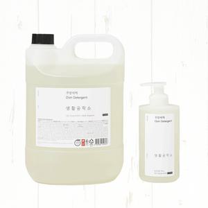 생활공작소 친환경 주방세제 다목적클리너 4L+500ML, 자몽향