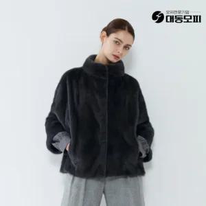 [역시즌선공개한정특가]대동모피 25FW 휘메일 풀스킨 밍크 자켓 (블루그레이,라이트브라운)