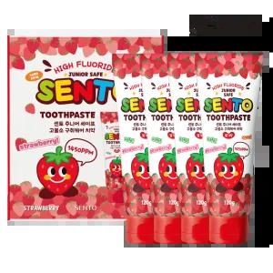 센.토 주니어 세이프 구.취케어 치약 딸기향 120g 4개