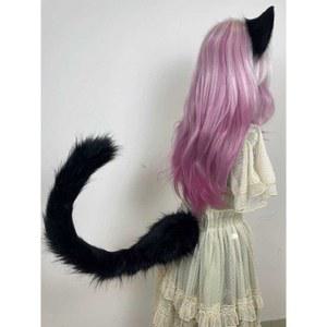 고양이 꼬리 코스 귀 늑대 원숭이 고양이꼬리 코스프레 할로윈데이 졸업사진