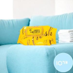 도톰한 물티슈 두툼한 캡형 100매 10개