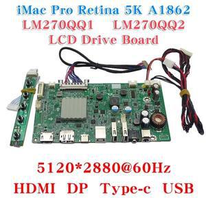 StoneTaskin DIY 모니터 드라이버 보드 아이맥 5K A1419 LG 디스플레이 LM270QQ1 QQ2 DP HDMI2.0 60HZ 10