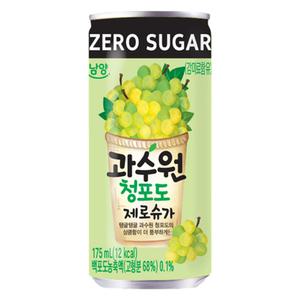 과수원 청포도 제로 슈가 175ml x 90캔