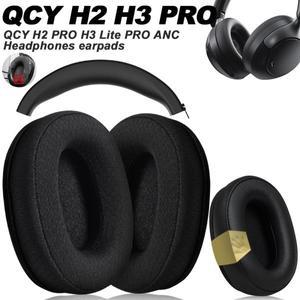 QCY H2 PRO H3 H4 Lite ANC 교체 용 이어 패드 메쉬 천 메모리 커버 스폰지 소프트 단백질