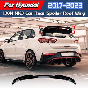 현대 I30N MK3 자동차 리어 트렁크 부트 루프 립 리드 스포일러 캡 윙 바디 키트