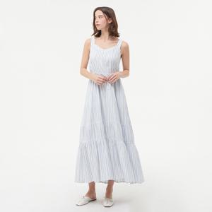 스트라이프 뷔스티에 원피스 PQ2WO664