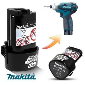 Makita 10.8V 배터리 3.0Ah2.0Ah 충전식 교체 도구 BL1013 TD090D 오리지널