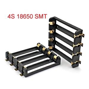 4S 18650 배터리 보관 케이스 SMD SMT THM 4 상자 청동 핀 홀더