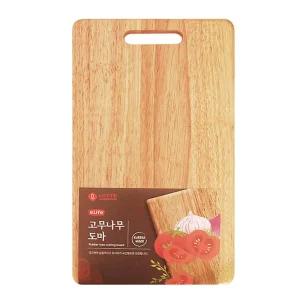 나무도마 대 커팅보드 주방 고무나무 원목도마 1P