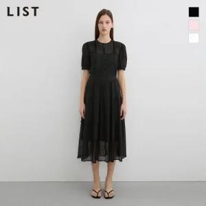리스트 펀칭 레이스 티어드 원피스A TWWOPP62180