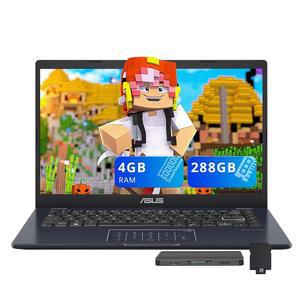 ASUS Vivobook Go 14인치 FHD 노트북 인텔 셀러론 N4500 4GB DDR4 RAM 288GB 스토리지128GB eMMC 160GB 도