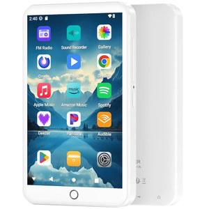 블루투스 및 WiFi가 지원되는 Fanvace 96GB MP3 플레이어, 4인치 터치스크린 스피커가 Android 13 MP4 3GB RAM 32GB ROM, Audible이 Spotify Music FM 라디오, Amazon Music, Play Store