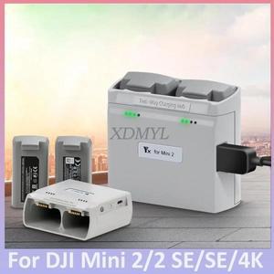 DJI호환 드론 배터리 USB 충전기, 미니 4K, 2 SE, 액세서리용 듀얼 버틀러