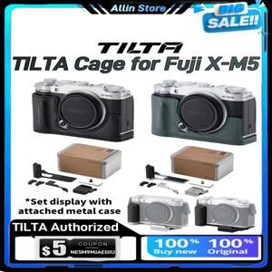 Fujifilm 호환 X-M5 기본 키트 용 TILTA 케이지 빈티지 카메라 TA-T73-A-B 가죽 케이스 핫슈 엄지 브래킷
