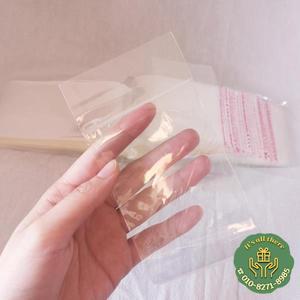 100pcs 긴 Resealable 명확한 비닐 봉투 머리 확장 교수형 헤더 자체 접착