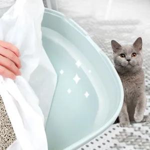 30매 원터치 고양이 모래 봉투 화장실 교체용 배변 튼비닐 쓰레기 버리기 봉지 캣화장실