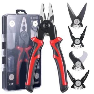 5in1 만능 뺀찌 압착 플라이어 펜치 헤드교체 올인원 툴 TS857