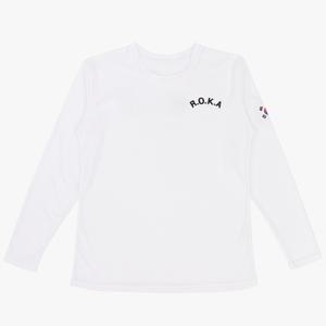 쿨드라이 ROKA 로카긴팔티 흰색 로카티 군인 군용 티셔츠