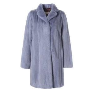 [나우니스](하남점)NAUNIS 마리나 블루 밍크 코트 R369
