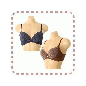 [솔브] 정상  커플추천 24FW 로맨틱무드 프렌치 체크 레이스 브라 E컵 SBRD477E S_P377494595