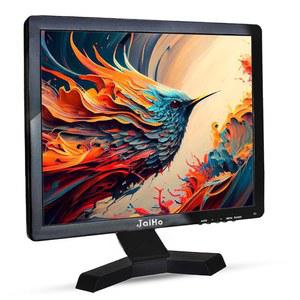 JAIHO 17인치 PC 모니터 TFT LCD 1280 X 1024 해상도 4:3 HDMI 컬러 디스플레이 화면, HDMI /VGA /BNC /AV /USB 이어폰 입력, 내장 듀얼 스피커, 블랙