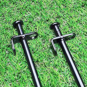 쇠말뚝 블랙 야광 단조팩 고무링 텐트 팩 캠핑 30cm (WFFTSJ1)