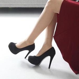 [BZJJ1256_4B]스웨이드 여성가보시킬힐 12cm 103372