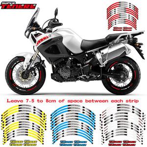 오토바이 휠 스티커 전면 및 후면 12 피스 외부 스티커 야마하 XT1200Z ZE 슈퍼 테네레 XT1200Z 슈퍼 테네