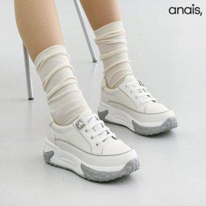 [아나이스]소가죽 큐빅 스니커즈 4.5cm_25S066 [무료배송]