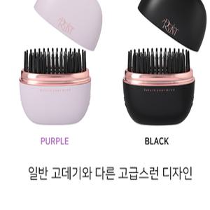 [리윰] 남 녀 공용 헤어스타일링 미니 무선 포켓 고데기 콤팩트사이즈 이중 빗살구 플레이트 무게 137g 온도180도예열 휴대폰충전 가능 사용10분후 자동오프 