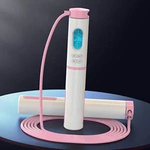 [베프몰]줄넘기 WUZAXDVG 스마트 카운터줄넘기 운동량 S-1 측정 핑크
