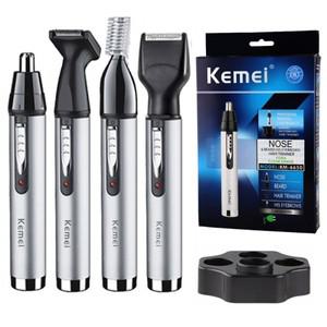 Kemei 충전식 올인원 헤어 트리머 남성 및 여성용 그루밍 전기 수염 얼굴 몸 눈썹 귀