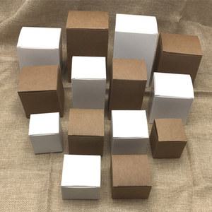 50pcs - 포장용 백서 골판지 상자, DIY 크래프트 포장 상자, DIY 사탕 수제 비누 선물 상자 높이 3cm 16cm