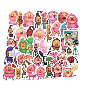 미니 2-3CM 40Pcs 핸드 계정 만화 Kobito 스티커 방수 노트북 오토바이 수하물 스노우 보드 냉장고 스티커