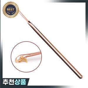 1Pc 귀 왁스 청소  리무버 큐렛 클리너 건강 관리 스테인레스 실버 Earpick 선택 핸들 디자인