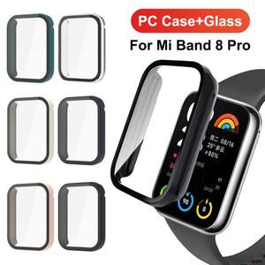 Xiaomi Mi Band 8 용 유리 시계 케이스 Smartwatch All Around Screen Protector PC 범퍼 커버 Miband 8 Pro 액세서리