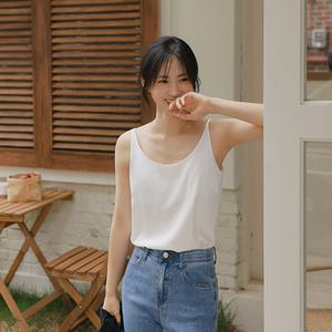 레베카 실키한 나시블라우스