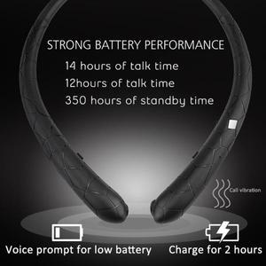넥밴드 헤드셋 방수 인이어 이어버드 Bluetooth-Compatible5.0 노이즈 캔슬링 개폐식 아이폰 삼성 호환 LG