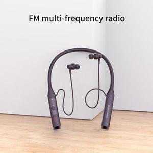 3in 1 Bluetooth 5.0 스포츠 무선 이어폰 넥밴드 자석 HIFI 스테레오 헤드셋 지원 MP3 플레이어 FM 라디오