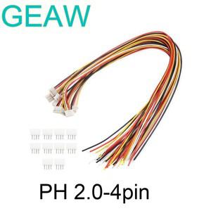 케이블 와이어 포함 JST 2.0 PH 4핀 수 커넥터  암 플러그 10 세트 200mm