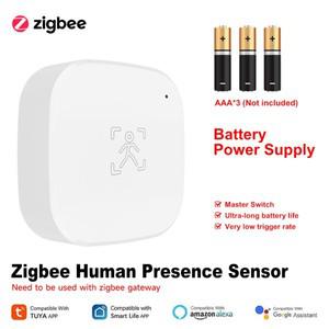 Tuya ZigBee 인간 존재 센서 스마트 인체 PIR 레이더 동작 감지기는 Alexa Google Assistant Smart Home을