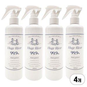 휴즈리버 곡물발효 청소용 에탄올 스프레이 300ml x 4개