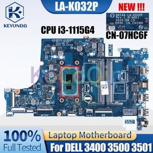 LA-K032P DELL piron Vostro 3400 노트북 마더보드 코어 i3-1115G4 CN-07HC6F 메인보드