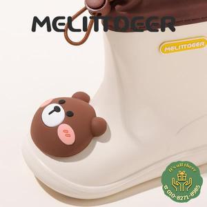 MELITTDEER Kids Rainboots - 남아 및 여아용 방수 장화 비오는 날 물놀이에 이상적