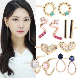 14k귀걸이 14k 후크형 갈고리 침귀걸이