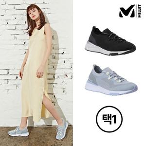 [이월상품] [MILLET] NEW 밀레 메모리폼 니트 런닝화 여성 2종 택1