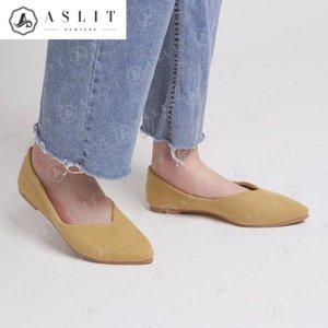 [기타][애슬릿] 여성 니트 플랫 발 편한 데일리 로퍼